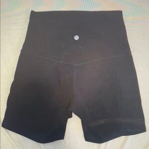 lululemon athletica Women’s Black Athletic Shorts - High-Rise Support
